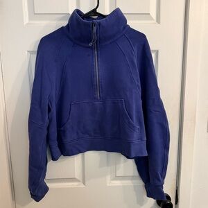Lululemon Scuba Oversized Funnel Neck Half Zip - Psychic Blue - Size M/L - USED